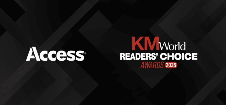 Access es elegida como la mejor empresa de gobernanza de la información en los KMWorld Readers’ Choice Awards 2025